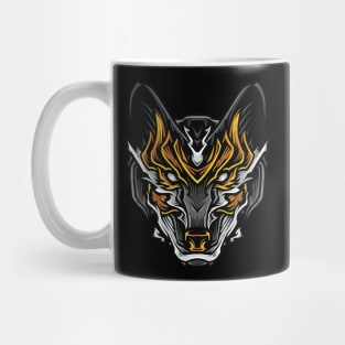 ornament wolf head Mug